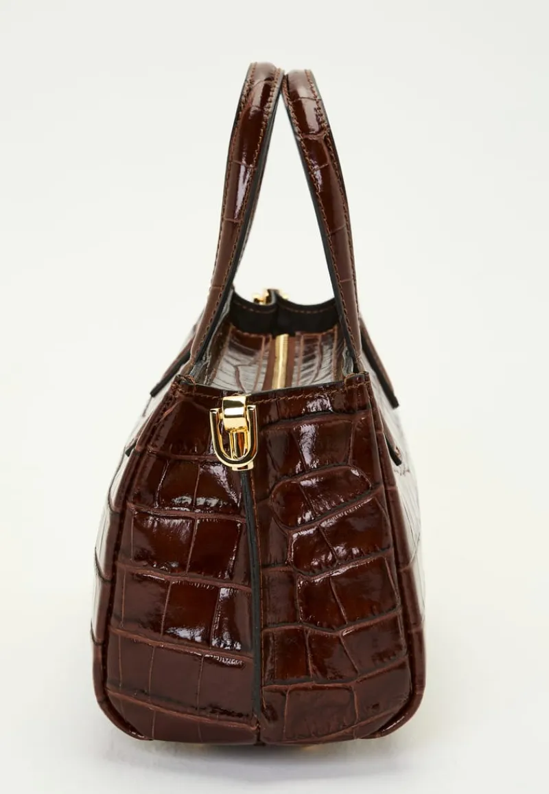 Latalia Ancona Glossy Croco Bag