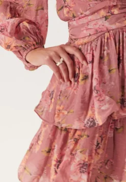 Bubbleroom Occasion Balloon Sleeve Short Flounce Dress