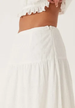 BUBBLEROOM Broderie Anglaise Maxi Skirt