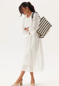 Happy Holly Broderie Anglaise Round Neck Dress