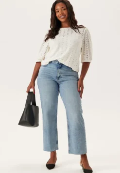 Happy Holly Broderie Anglaise Top