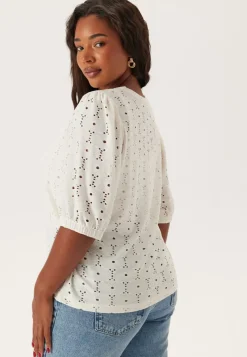 Happy Holly Broderie Anglaise Top