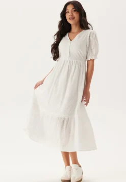 Happy Holly Broderie Anglaise V-Neck Dress