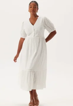 Happy Holly Broderie Anglaise V-Neck Dress