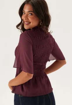 BUBBLEROOM Butterfly Sleeve Blouse