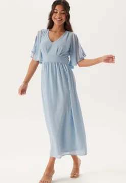 Bubbleroom Occasion Butterfly Sleeve Midi Dress