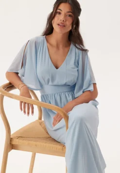 Bubbleroom Occasion Butterfly Sleeve Midi Dress