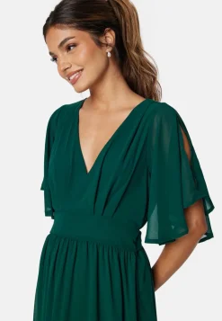 Bubbleroom Occasion Butterfly Sleeve Midi Dress