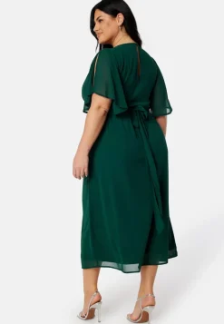 Bubbleroom Occasion Butterfly Sleeve Midi Dress
