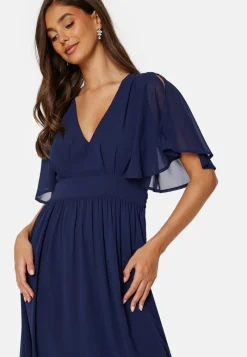 Bubbleroom Occasion Butterfly Sleeve Midi Dress