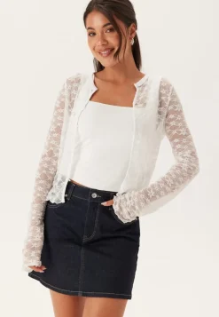 BUBBLEROOM Button Lace Cardigan