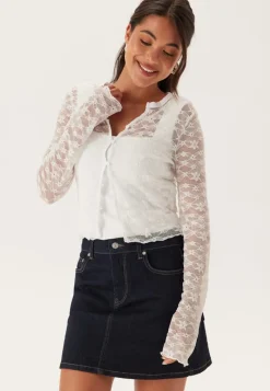 BUBBLEROOM Button Lace Cardigan