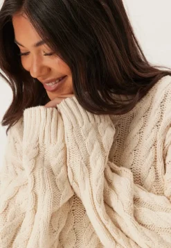 Emelie Olson X Bubbleroom Cable Knit Sweater