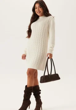 Happy Holly Cable Knit Sweater Dress