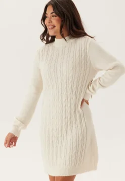 Happy Holly Cable Knit Sweater Dress