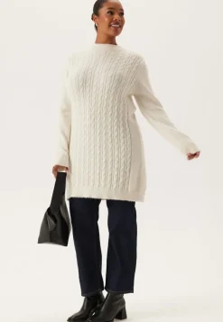 Happy Holly Cable Knit Sweater Dress