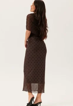 Bubbleroom Occasion Cape Mesh Ankle Dress