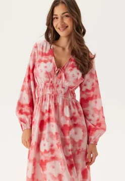 BUBBLEROOM CC V-neck Viscose Strap L/S Dress