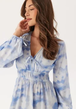 BUBBLEROOM CC V-neck Viscose Strap L/S Dress