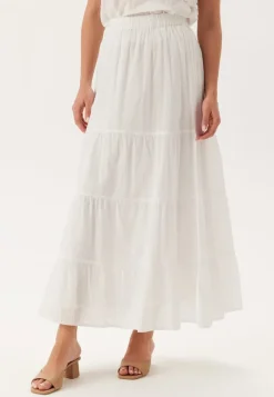 Happy Holly Cotton Dobby Dot Maxi Skirt