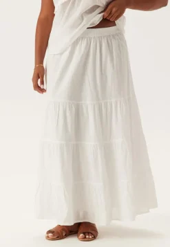 Happy Holly Cotton Dobby Dot Maxi Skirt