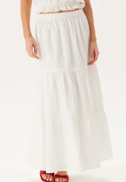 BUBBLEROOM Cotton Lace Maxi Skirt