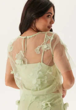 Bubbleroom Occasion 3D Floral T-shirt Blouse