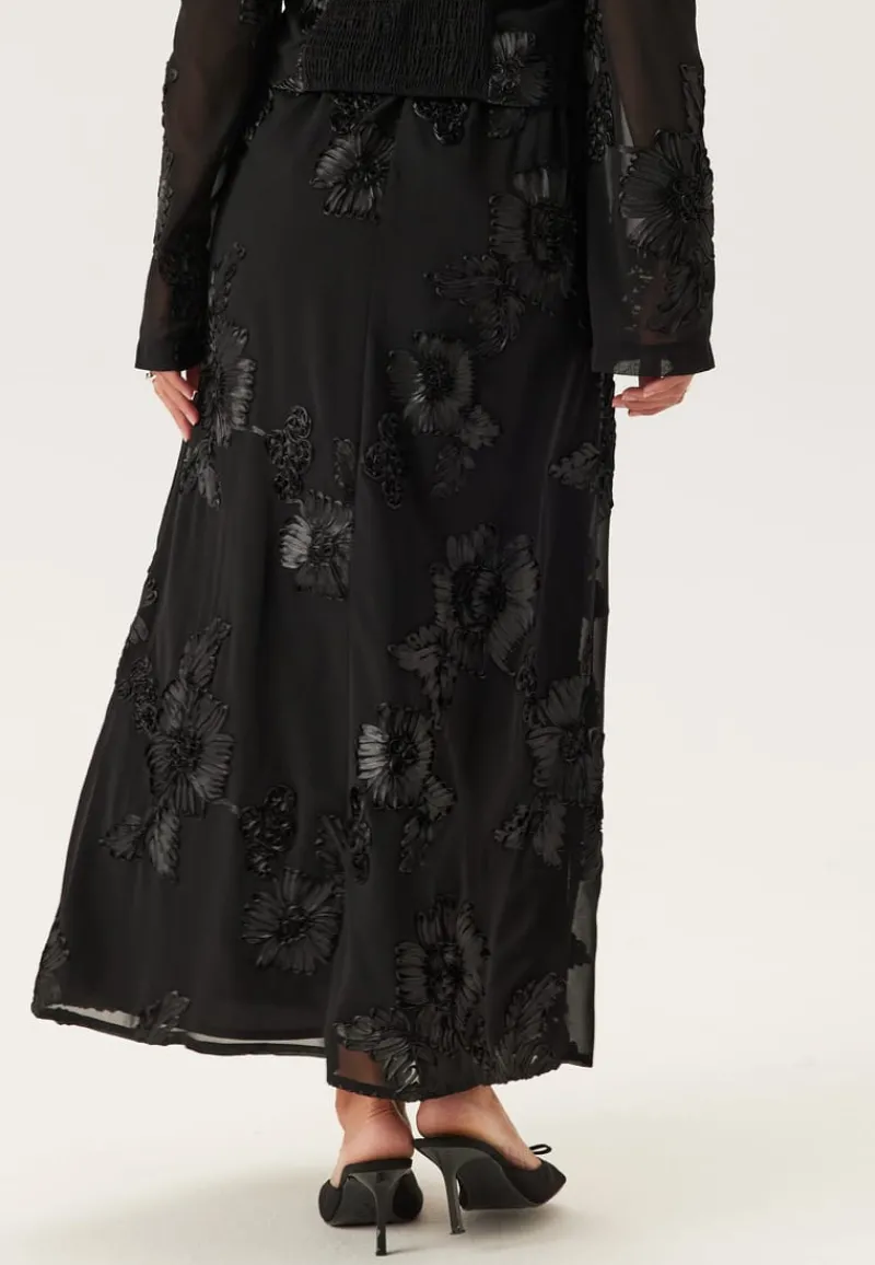 BUBBLEROOM 3D Flower Maxi Skirt