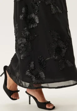 BUBBLEROOM 3D Flower Maxi Skirt