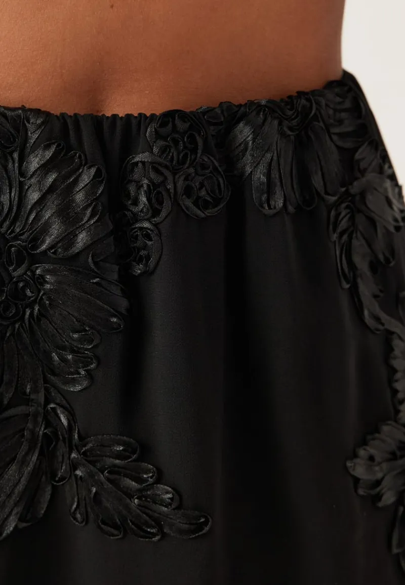 BUBBLEROOM 3D Flower Maxi Skirt