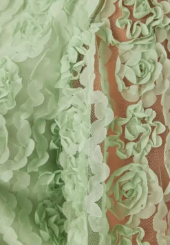 BUBBLEROOM 3D Flower Short Sleeve Blouse