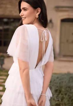 Bubbleroom Occasion Deep V-neck Tulle Dress