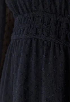 Happy Holly Dobby Dot Smock Midi Dress