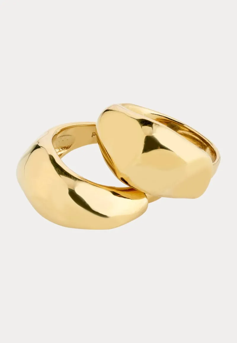 Pilgrim Dune Rings, 2-in-1 Set, -p