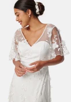 Bubbleroom Occasion Embroidered Floral Wedding Gown