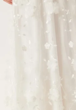 Bubbleroom Occasion Embroidered Floral Wedding Gown