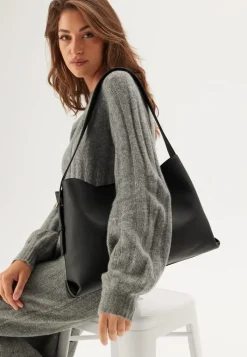 BUBBLEROOM Faux Leather Tote Bag