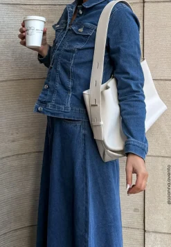 BUBBLEROOM Faux Leather Tote Bag