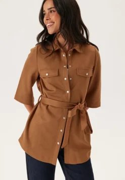 Happy Holly Faux Suede Shirt