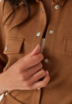 Happy Holly Faux Suede Shirt