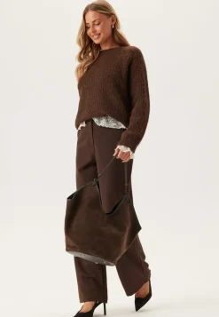 Latalia Ferrara Suede Shopping Bag