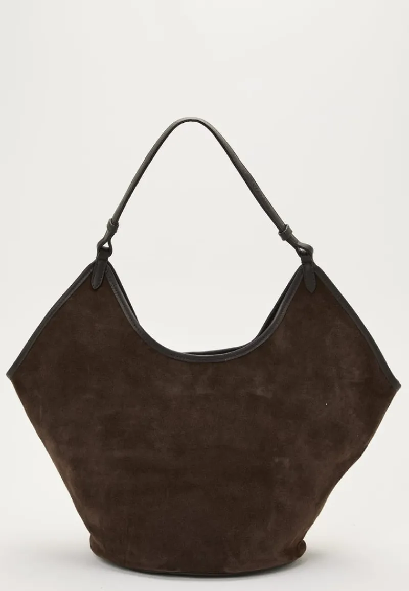 Latalia Ferrara Suede Shopping Bag