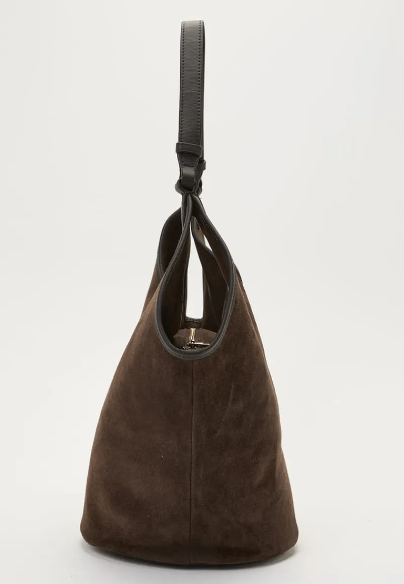 Latalia Ferrara Suede Shopping Bag