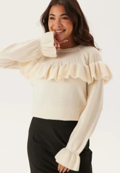 Happy Holly Flounce Sweater