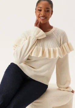 Happy Holly Flounce Sweater