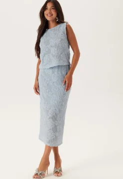 BUBBLEROOM Flower Mesh Top