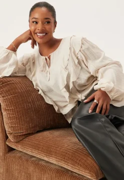 Happy Holly Frill Blouse