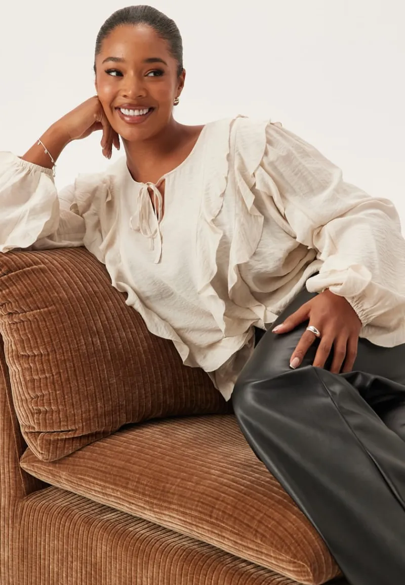 Happy Holly Frill Blouse