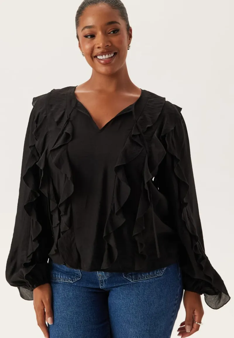 Happy Holly Frill Blouse