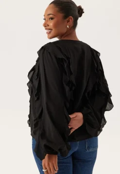 Happy Holly Frill Blouse